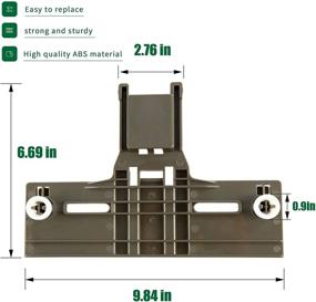 img 3 attached to 🔧 High-Quality 2-Pack Upgraded W10350376 Dishwasher Top Rack Parts Ideal for Kenmore, Whirlpool, and KitchenAid Models – Easy Fit with 0.9 Inch Diameter Wheels – Compatible with w10350374, wdt780saem1, w10311123b, kuds30ixbl8 Models