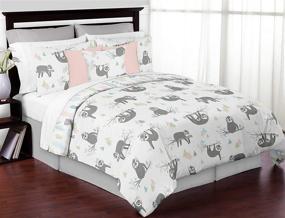 img 3 attached to Sweet Jojo Designs Childrens Comforter Bedding for Kids' Bedding