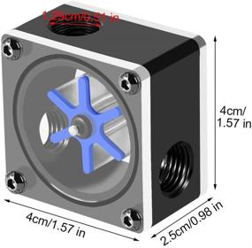 img 3 attached to Фосса ПК компьютерная система водяного охлаждения с индикатором расхода - G1/4 резьбовой 6 лопастей 3 пути.
