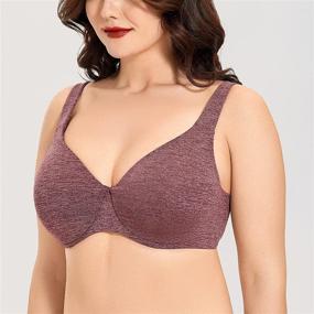 img 3 attached to 🌸 Delimira Minimizer Seamless Underwire Unlined: Enhance Your Feminine Silhouette Effortlessly