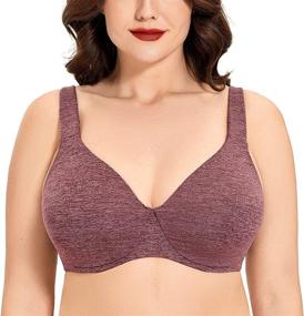 img 4 attached to 🌸 Delimira Minimizer Seamless Underwire Unlined: Enhance Your Feminine Silhouette Effortlessly