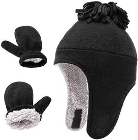 img 3 attached to HUIYAO Gloves Earflap Weather Accessory Boys' Accessories for Cold Weather