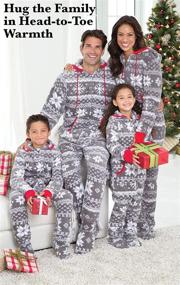 img 3 attached to Cozy up this Christmas with PajamaGram's Men's Christmas Onesie: Perfect for Matching Men's Clothing!