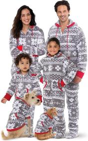 img 4 attached to Cozy up this Christmas with PajamaGram's Men's Christmas Onesie: Perfect for Matching Men's Clothing!