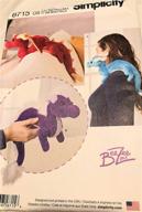 🧸 simplicity 8715 dragon stuffed animal toy sewing patterns by beezee art for children - one size only logo