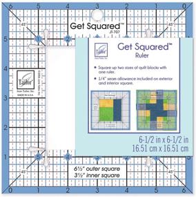 img 1 attached to 🧵 June Tailor Get Squared 6 1/2-inch Outer 3 1/2-inch Inner: A Perfect Quilting and Sewing Essential