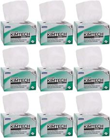 img 2 attached to Kimtech Science KimWipes Delicate Task Wipers: 4.4 x 8.4 in. 1-ply, 9 Box of 280 - Effective Cleaning Solution for Delicate Surfaces