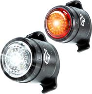 🚴 cycle torch bolt combo - usb rechargeable front and back bike light set - safety bicycle led headlight & rear tail light - easy installation for men, women, kids (2 pc) logo