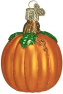 pumpkin glass old world christmas thanksgiving blown ornaments for christmas tree логотип