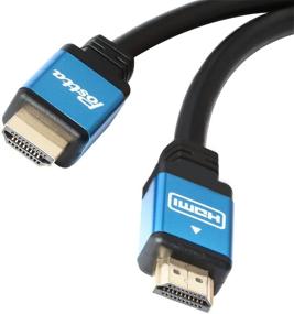 img 1 attached to 🔌 Постта Ультра HDMI-кабель 40 футов - 2.0V, 4K 2160P, 1080P, 3D, аудиообратный сигнал, Ethernet - синий | В комплекте кабельные стяжки и адаптеры HDMI