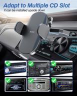 oqtiq ultra stable cd car phone holder - universal cd slot & air vent mount for iphones, samsung galaxy, lg, and more logo