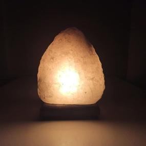 img 2 attached to 🌟 Turkish Handcrafted Cankiri Salt Lamp - All Natural Crystal Night Light, Healthful Gift for Anti-Radiation & Health Benefits - Rock Salt Light in 5.5, 7.5, 6, and 9 lb Sizes, Color: White