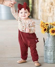 img 3 attached to 👗 Waterfall Jumpsuit for Baby/Toddler Girls by RuffleButts