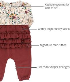 img 1 attached to 👗 Waterfall Jumpsuit for Baby/Toddler Girls by RuffleButts