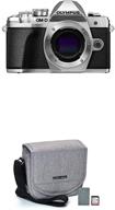 📷 silver olympus om-d e-m10 mark iii camera body - wi-fi enabled, 4k video - starter kit included logo