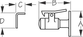 img 1 attached to 🚪 Sea Dog Line - 3004.6084 Sea-Dog 221710-1 Door Stop & Catch: Secure and Reliable Door Accessory