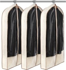 img 2 attached to 👔 LUXEHOME Reusable Folding Garment Bags: Protect Your Suits and Clothes in Style with this Set of 3 Storage Bags