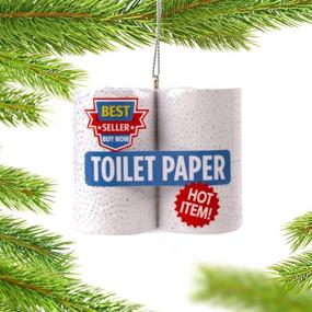 img 2 attached to 🧻 2020 Quarantine Toilet Paper Pack Christmas Ornaments - Unique White Elephant Gifts