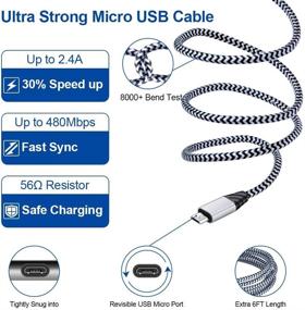 img 3 attached to ⚡ Flecom Charger Android Compatible: Efficient and Fast Charging Solution