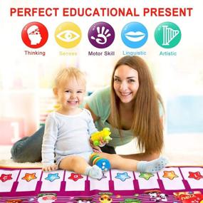 img 3 attached to Educational 🎶 Learning Toddler Musical Playmat