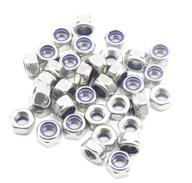 🔒 premium quality binifimux 40pcs m4 x 0.7mm 304 stainless steel nylon lock nuts inserted hex for secure fastening logo