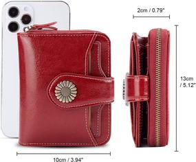 img 2 attached to INSIFEEL Wallet Leather Compact Blocking Women's Handbags & Wallets