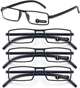 img 4 attached to 👓 TERAISE 4-Pack Upgrade Reading Glasses: Ultralight Anti-Blue Light Readers