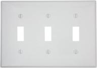 🔘 leviton 80711-w 3-gang toggle switch wallplate, white, 1 pack - enhanced seo logo