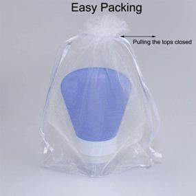 img 3 attached to Elegant Organza Wedding Drawstring Packaging for Perfect Favours and Gifts