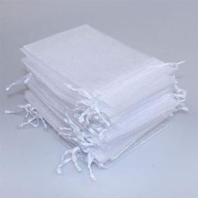 img 4 attached to Elegant Organza Wedding Drawstring Packaging for Perfect Favours and Gifts