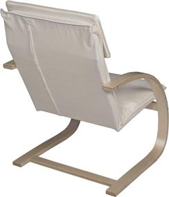 img 2 attached to 🪑 Niche Mia Bentwood Reclining Chair - Beech/Natural: Stylish and Comfortable Seating Solution with Recline Function