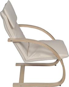 img 3 attached to 🪑 Niche Mia Bentwood Reclining Chair - Beech/Natural: Stylish and Comfortable Seating Solution with Recline Function