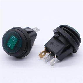 img 2 attached to Mxuteuk Waterproof Rocker Switch KCD1 8 101NW G