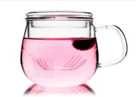 🌺 hibiscus tempered borosilicate afternoon strainer: simplifying your tea experience логотип