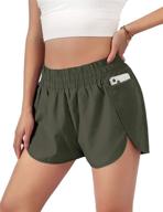 🩳 bmjl women's breathable gym shorts with elastic waistband for workouts, running, and booty sculpting logo