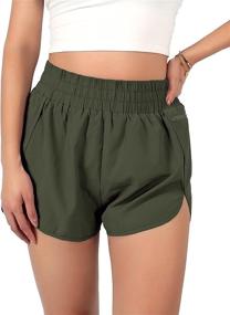 img 1 attached to 🩳 BMJL Women's Breathable Gym Shorts with Elastic Waistband for Workouts, Running, and Booty Sculpting