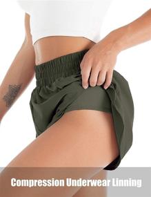 img 3 attached to 🩳 BMJL Women's Breathable Gym Shorts with Elastic Waistband for Workouts, Running, and Booty Sculpting