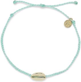 img 1 attached to 🐚 Pura Vida Gold or Silver Cowrie Shell Adjustable Anklet with Charm - Water-resistant & Optimized for SEO