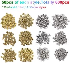 img 1 attached to 600Pcs Jewelry Spacers Bracelets Necklace