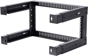 img 3 attached to TECHTOO Wall Mount Rack 6U: Adjustable Depth Open Frame 19 Inch Server Equipment Rack for Heavy Duty Network Setup