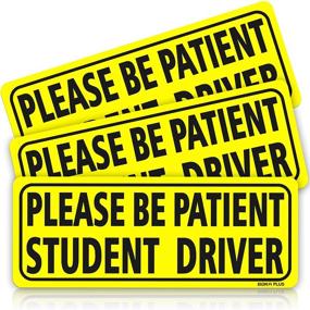 img 4 attached to BOKA Student Driver Car Magnet, Thick Double Magnet Student Driver Signs for Car, Enhanced Magnetic Please Be Patient New Driver Safety Bumper Sticker for Novice Teen Rookie Driver (Upgraded for Better SEO)