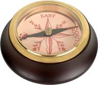 portho working wooden compass directional logo