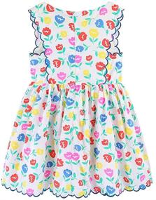 img 3 attached to 👗 Mud Kingdom Little Girls Dress with Adorable Cartoon Prints - Perfect for Summer, Casual Wear