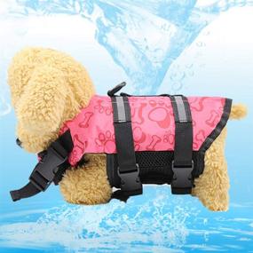 img 2 attached to 🐕 Ultimate Pet Life Jacket: Adjustable Dog Lifesaver with Reflective Safety Vest Coat for Swimming, Surfing, Boating - Find the Perfect Dog Life Jacket