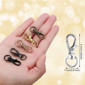 img 3 attached to ✨ Zhengmy 50-Piece Metal Swivel Clasps: Perfect for DIY Jewelry, Crafts, and Keychains