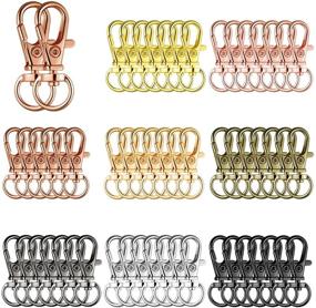 img 4 attached to ✨ Zhengmy 50-Piece Metal Swivel Clasps: Perfect for DIY Jewelry, Crafts, and Keychains