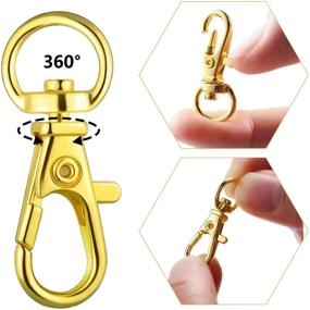 img 1 attached to ✨ Zhengmy 50-Piece Metal Swivel Clasps: Perfect for DIY Jewelry, Crafts, and Keychains