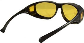 img 2 attached to Ideal Eyewear Night Driving Fit Over Glasses with Yellow Lens for Brilliant Night-Time Visibility