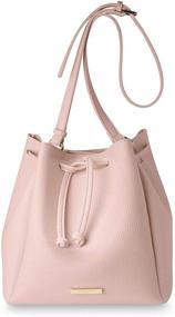 img 4 attached to X Large Drawstring Leather Crossbody Shoulder Women's Handbags & Wallets