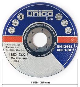 img 3 attached to 🔪 Ultra Thin Metal Cutting Discs - 10 Pack Cut Off Wheels 4.5"x.040"x7/8" for Metal & Stainless Steel - Compatible with Angle Grinders, 4-1/2" x 1/16" x 7/8" Cutting Wheels